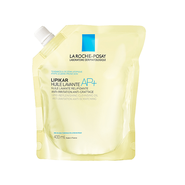 LRP Lipikar Eco-conscious Refill Cleansing oil AP 400ml zoomed back