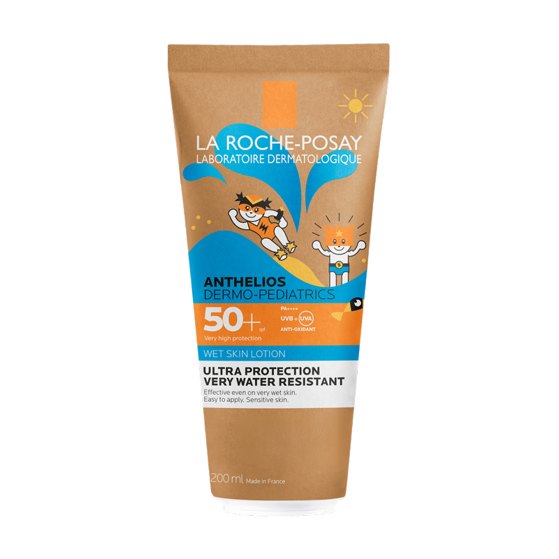 lrp-anthelios-packshot DP wet skin lotion 50 200ml-141Ko