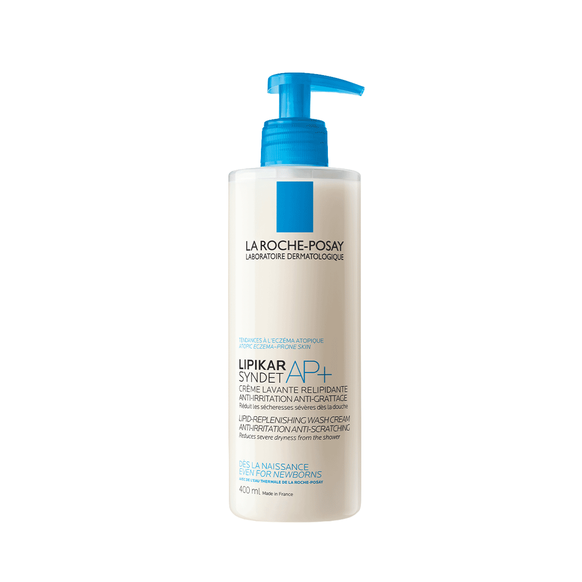 Eczema Lipikar Syndet AP 400ml front logo
