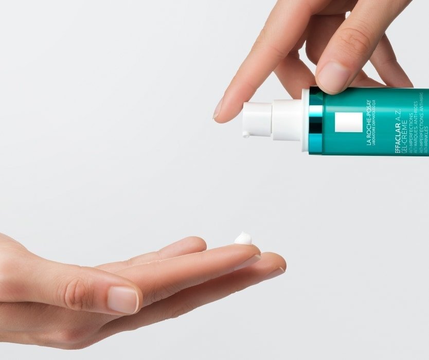 how to apply AZ gel cream