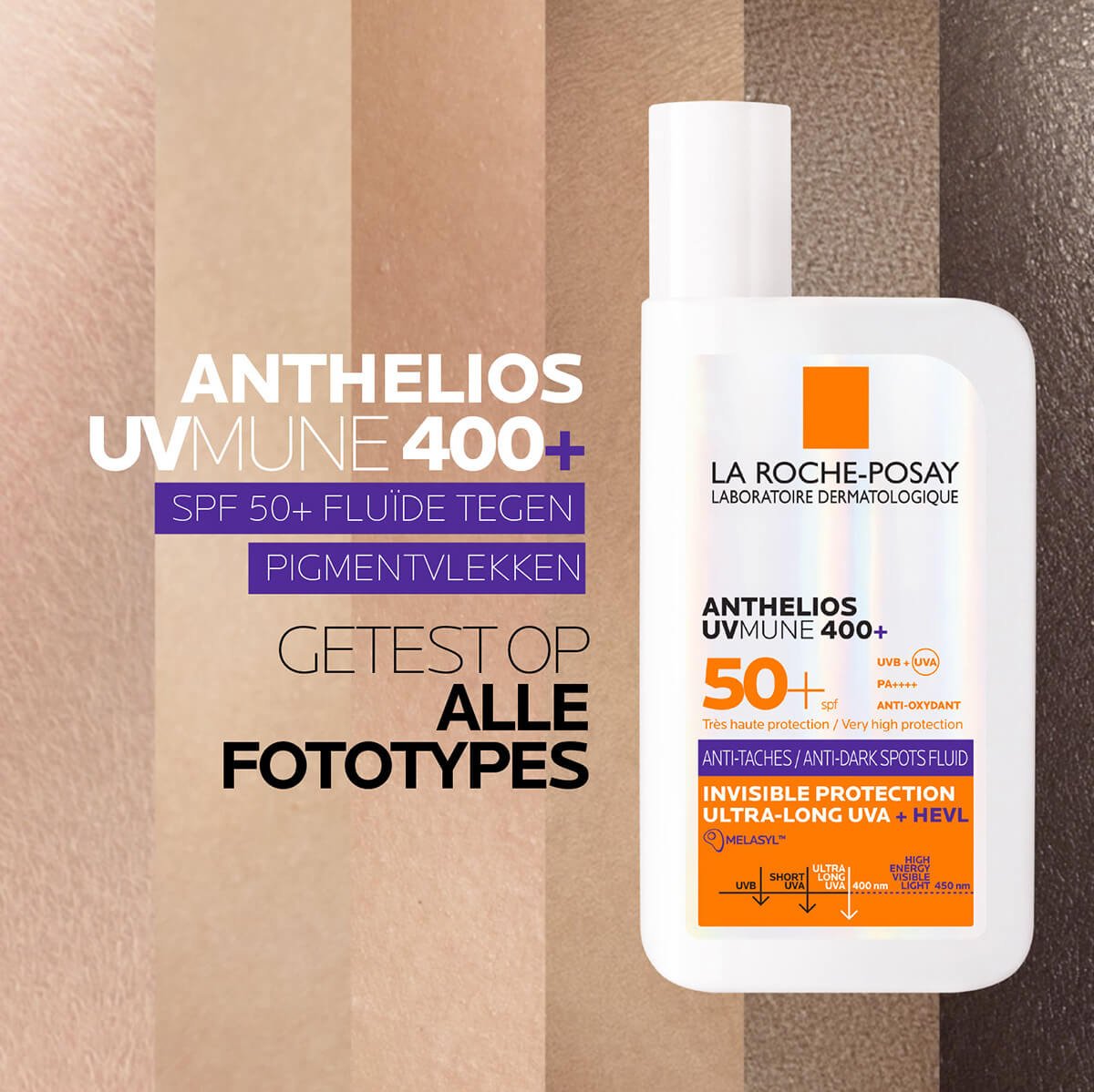 Anthelios UVMune 400 anti-pigmentvlekken fluïde spf50+