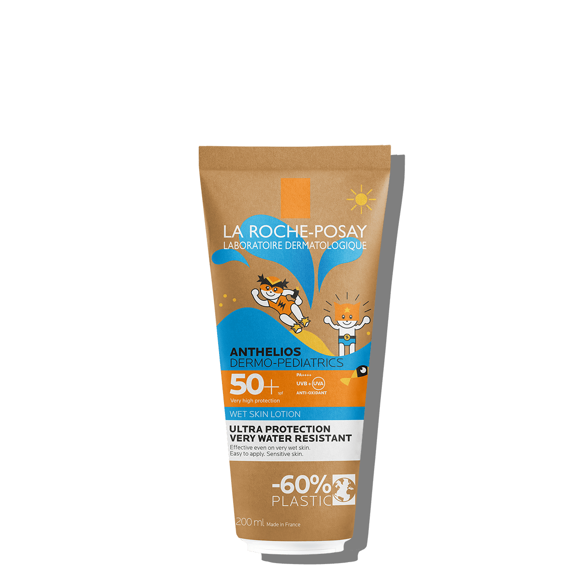 lrp-anthelios-packshot DP wet skin lotion 50 200ml-141Ko