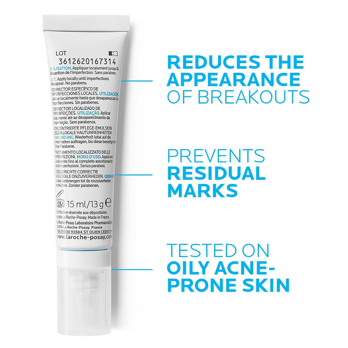 La Roche Posay Face Care Effaclar AI Targeted Imperfection Corrector 1
