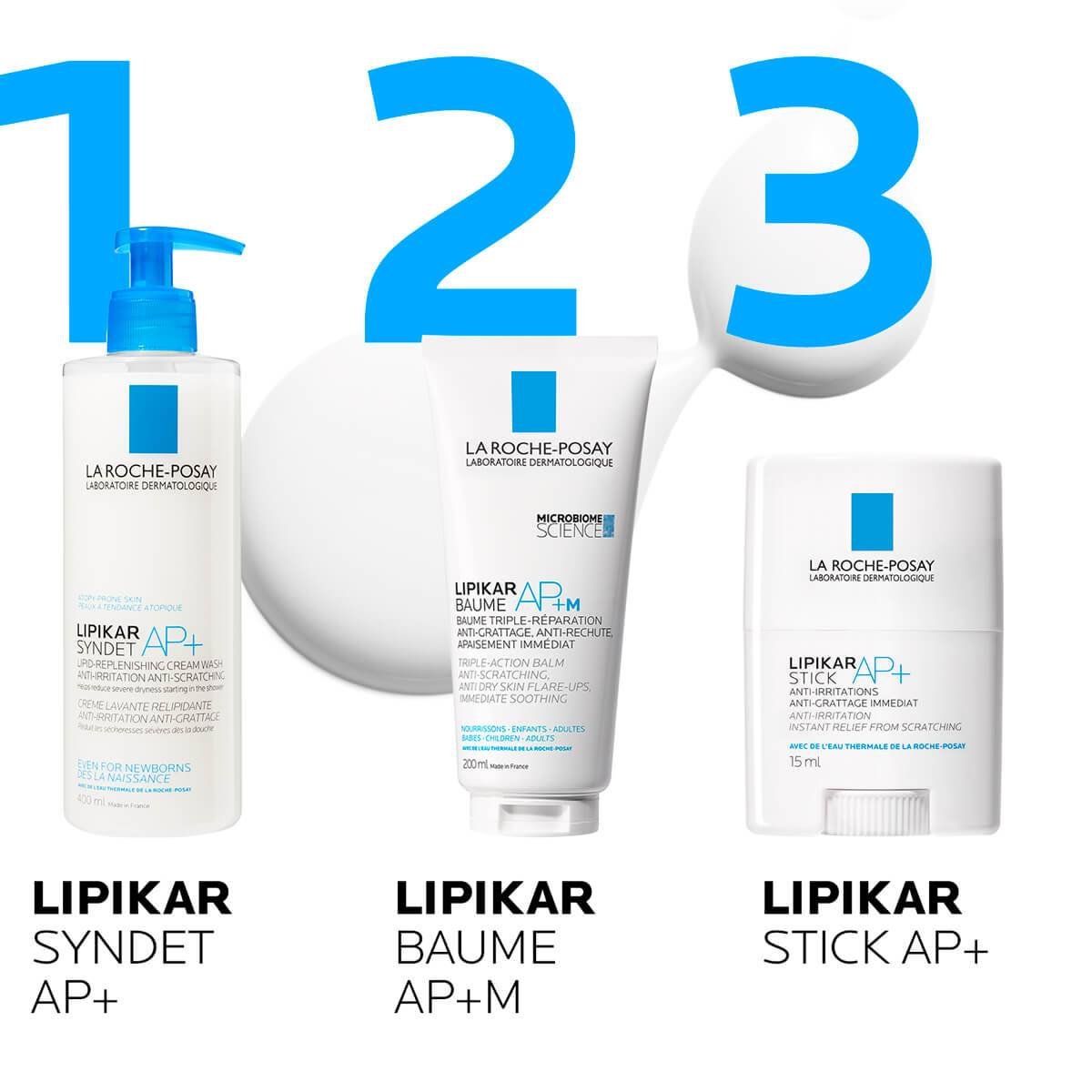 Eczema Lipikar Syndet AP 400ml routine