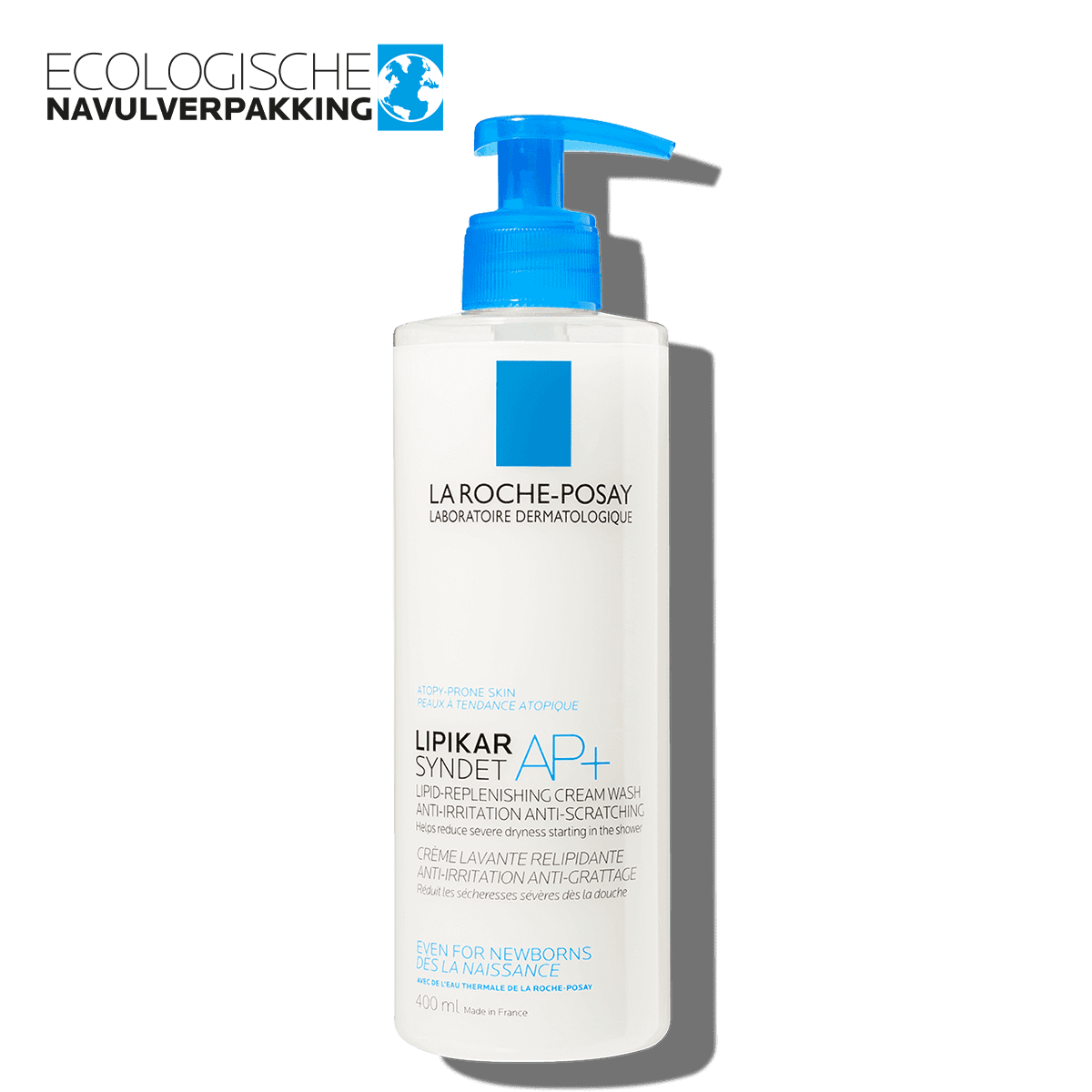 Eczema Lipikar Syndet AP 400ml front logo