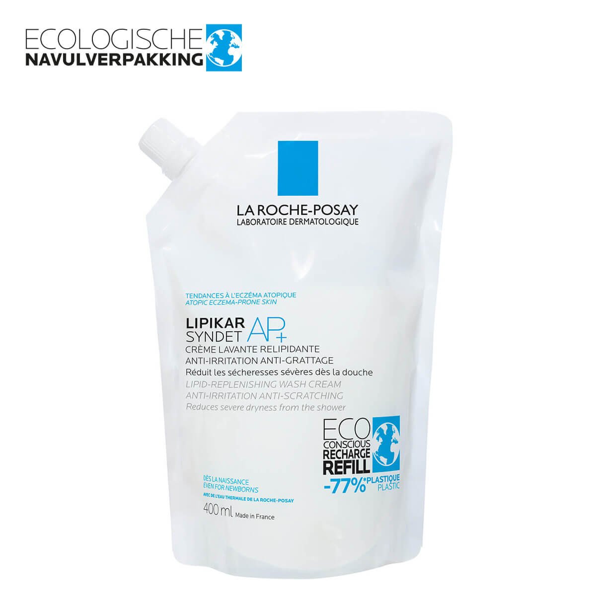 Eczema Lipikar Syndet AP 400ml navul logo