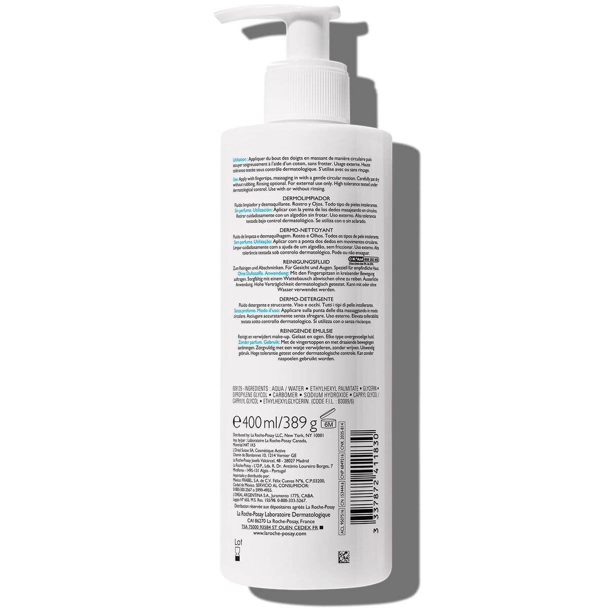La Roche Posay ProductPage Sensitive Allergic Toleriane Dermo Cleanser